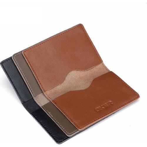 BISI GORO NEW Mini Hombre RFID Coin Purses Genuine Leather Card Holder for Men Women Slim ID Credit Card Wallet Card Holders