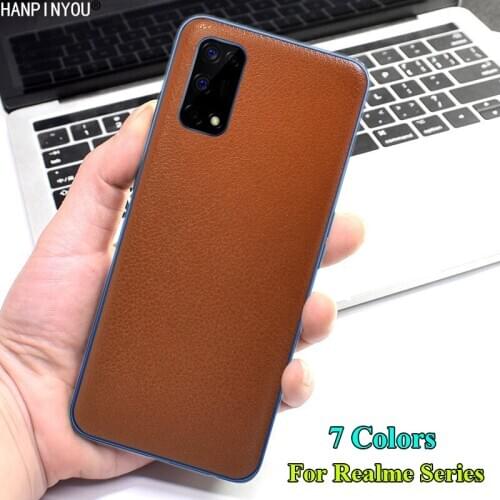 For OPPO Realme X 3 5 X2 XT X50 X50m V5 Pro Lite Luxury Rear Back Matte Decals Imitation Leather Sticker Protective Film