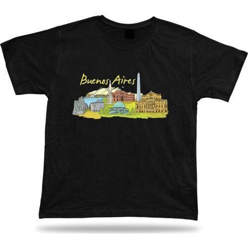 Buenos Aires Galileo Galilei Planetarium Plaza San Martin Obelisco T Shirt Tee T-Shirt Brand 2019 Summer Kpop Fashion