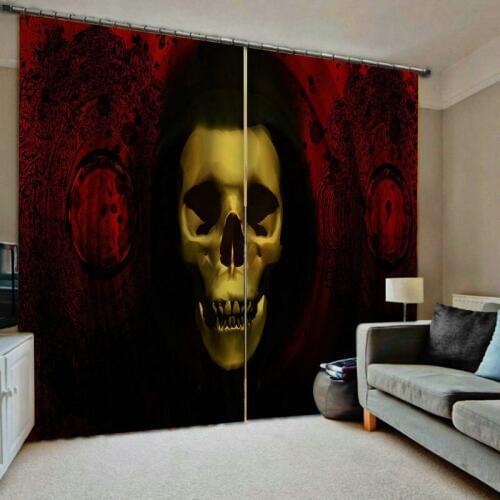Halloween Decorations for Home Blackout 3D Window Curtains For Living Room Bedroom Drapes cortinas Rideaux Customized size