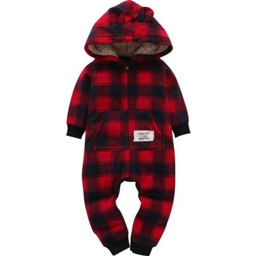 Casaco infantil bebes girl snow clothes Winter Rompers hoodies roupa kids clothing one piece Baby Girls boys love pink suits