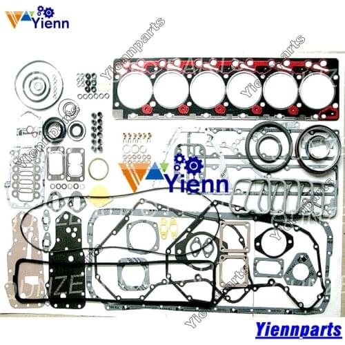 For Cummins 6BT Gasket Kit 3800750+3800558 With Head Gasket Excavator Tractor Laotor Diesel Engine Rebuild Parts