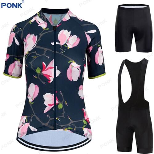 Cycling Sets 2020 Womens Summer Bike Clothes Suits Cycling Clothing Kit Ropa Ciclismo Mujer Breathable Bicycle Jerseys