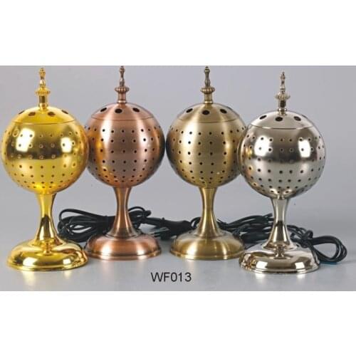 موقد عطري كهربائي عربي ، معطر فاخر - بخور مع حامل مبخرة