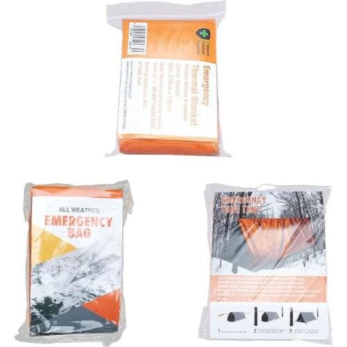 Reusable Multifunction Emergency Sleeping Bag Thermal Waterproof Travel Blanket X7JD