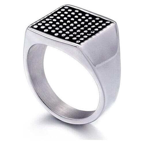 Hot-selling titanium steel motorcycle ring jewelry rock punk stainless steel mens ring