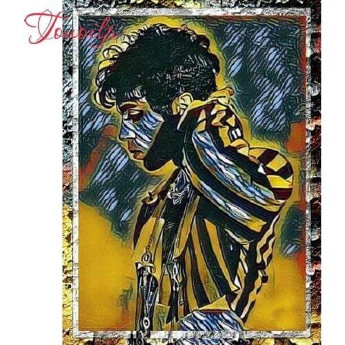 New arrival Diamond painting Prince purple rain crystal embroidery beads 5d full square round cross stitch kit handwork mosaic