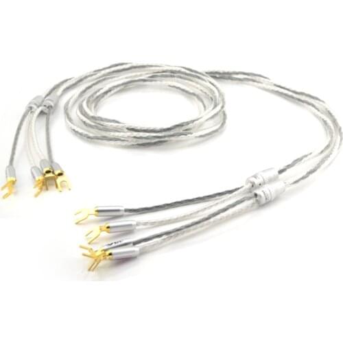 Pair XLO HTP4 occ copper hifi Speaker Cable ,audio loudspeaker cable,wire with banana plug