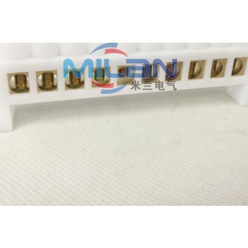 Distribution box full bridge zero line zero row copper copper terminal zero line terminal 10 hole ten hole