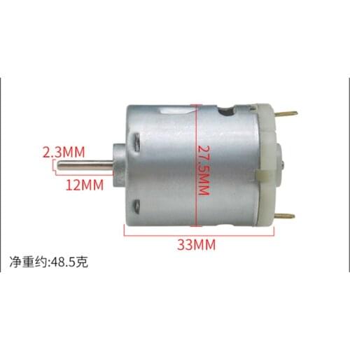 RS-365 Carbon Brush DC Motor 12V~24V 18V 19500RPM High Speed Engine For Toy Model Hair dryer