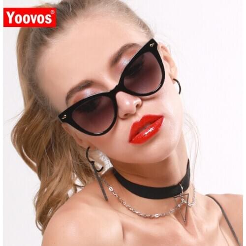 Yoovos Cateye Women Sungglasses Small Frame Women Sun Glasses Luxury Sunglasses Women Brand Design Glasses Retro Gafas De Mujer