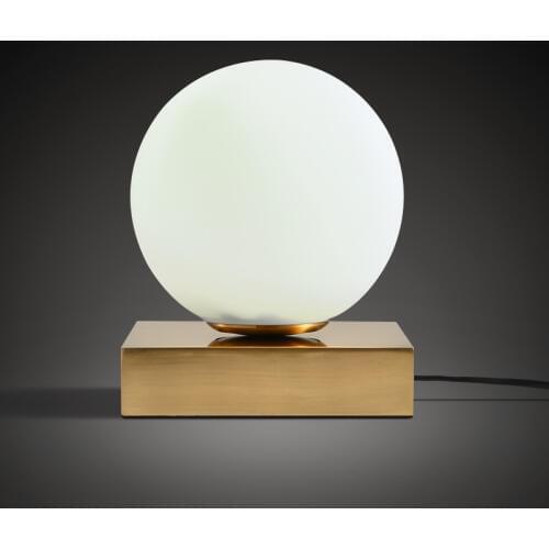 LED Glass Ball Table Lamp Nordic Creative Modern Minimalist Table Lamps For Bedroom Living Room Dining Bedroom Bedside