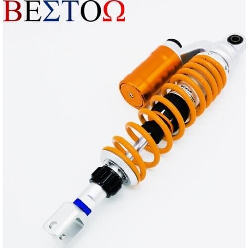 Universal 320mm 340mm 360mm Motorcycle Adjustable Rear Shock Absorbers 12.6''/13.4''/14.2'' Fork connector Rebound Damping Shock