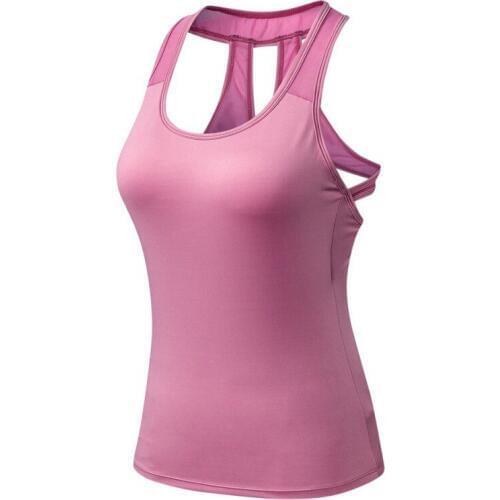 Women Running Vest Versatile Sleeveless Off Shoulder Slim Waistband Knit Solid Color Sexy Cross Strap Camisole Sports Vest