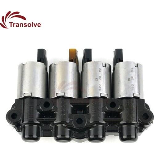 0AM Transmission Solenoid Valve Kit 4 PCS/SET Auto Spare Part For AUDI SKODA VW DQ200 Car Accessories Transolve 0258120A-CS