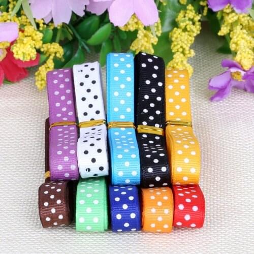 3/8" 10Yards/lot (1 yards/color) grosgrain ribbon DIY Decorative arts and crafts For DIY Decorative arts and crafts