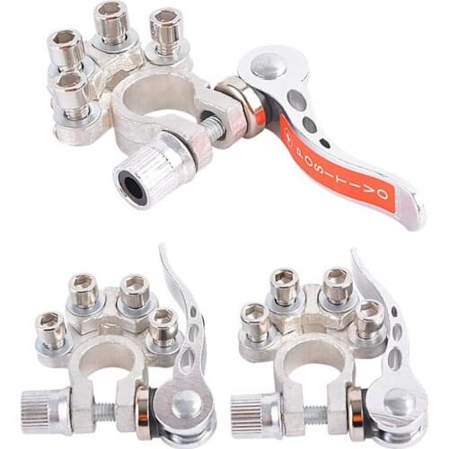 1 Pair Toolless Quick Disconnect Battery Main Cable Post Terminal Shut-Off Connectors 12v 6v 24v Boat Race Car UTV Tractor Truck