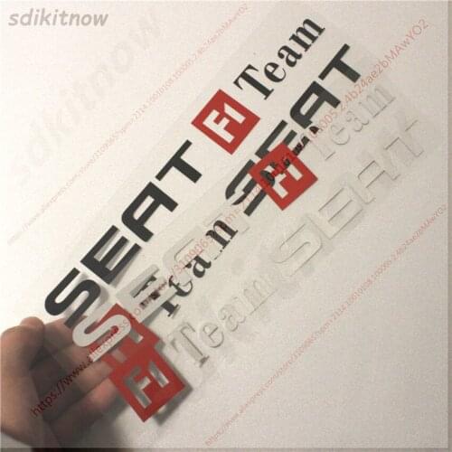 1pair F1 Team Racing Car Sports Decal Sticker Accessories Decoration For Spain Seat Leon Ibiza Altea Cordoba Toledo Accessories