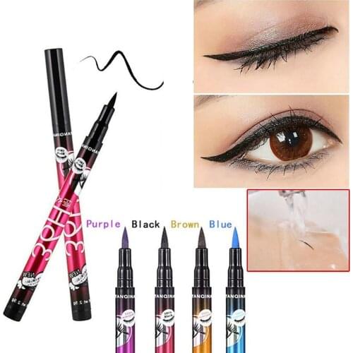 12Pcs/Box Eyeliner Waterproof Make-up for Women Liquid Long Lasting Colored Eye Liner Pen High Quality Professional Makeup Tools