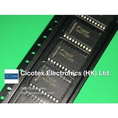 10pcs/lot 74ACT240SCX SOP20 IC INVERTER DUAL 4-INPUT 20SOIC 74ACT240