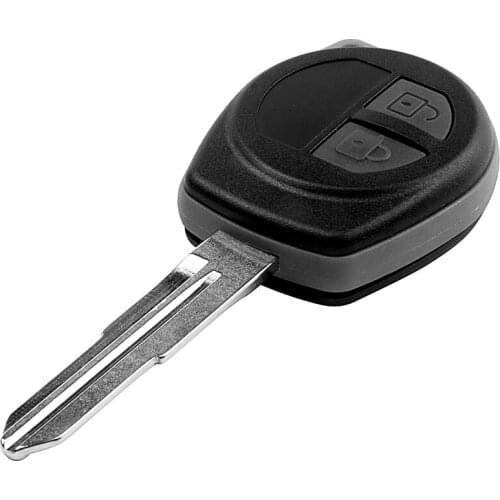 2-Button Uncut Remote Key FOB Case For SUZUKI IGNIS ALTO SX4 VAUXHALL AGILA Black