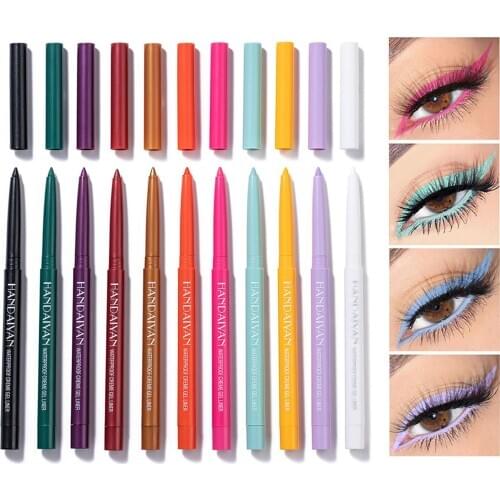 20Pcs Eye Makeup Waterproof Dries Quickly Women No-smudge Eyeliner Gel for Daily Life
