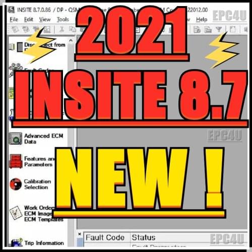 2021 ForCumminsINSITE 8.7 Electronic Service Tool 8.7.086 +zapit ECM Password removal + Fleet count