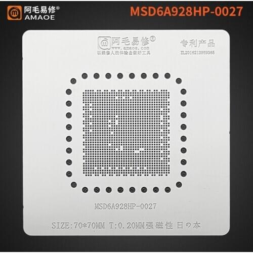 BGA Reballing Stencil template for MSD6A928HP-0027 LCD TV CPU chip soldering repair tools