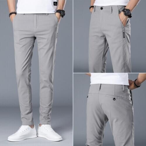 Brand Men Pants Casual Mens Business Male Trousers Classics Straight Full Length Fashion High Quality Formal Trousers Men