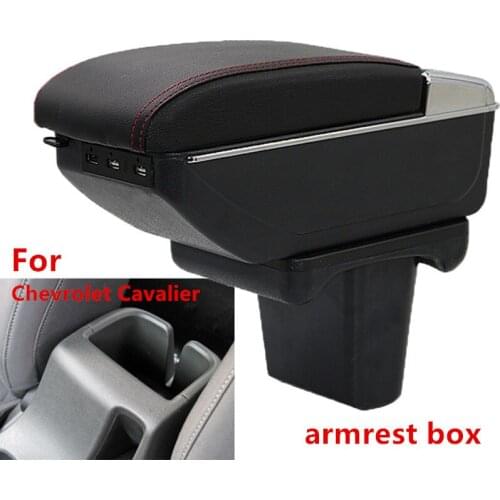 For Chevrolet Cavalier armrest box central Store content Storage box with cup holder ashtray USB interface 2015 - 2019