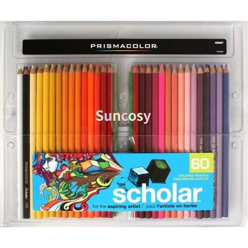 Prismacolor Scholar Colored Pencils 60-Color Set,drawing Pencil School Supplies,Professtional Artist Scholar Art Supplies Pencil