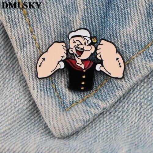 DMLSKY Cartoon Funny Pins Enamel Pins and Brooches Women and Men Lapel Pin Backpack Badge Tie Pin Hat Pins Jewelry M3748