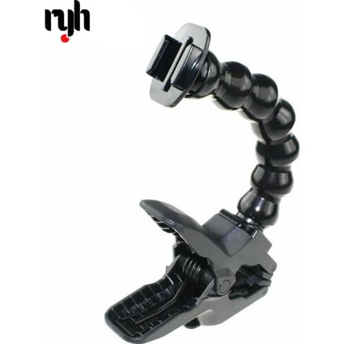 GloryStar Jaws Flex Clamp Mount Holder Adjustable Neck for Hero OSMO DJI Session SJ4000/SJ7000 for Xiaomi Yi 4k for Eken H9 H9R