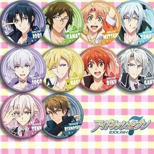 IDOLiSH7 anime badges 58 mm Idolish7 Cosplay Badges IORI Brooch Pins NIKAIDO YAMATO Icon