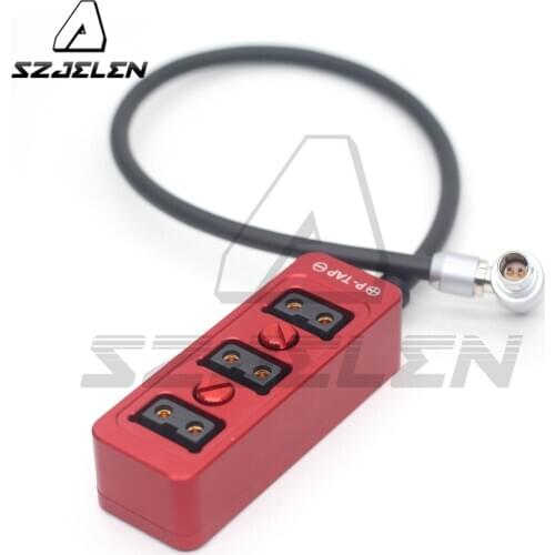 ARRI RED SONY 0B 2pin 12V power out to 3-Port Dtap Female Ptap Splitter Cable Metal shell DTAP power distributor