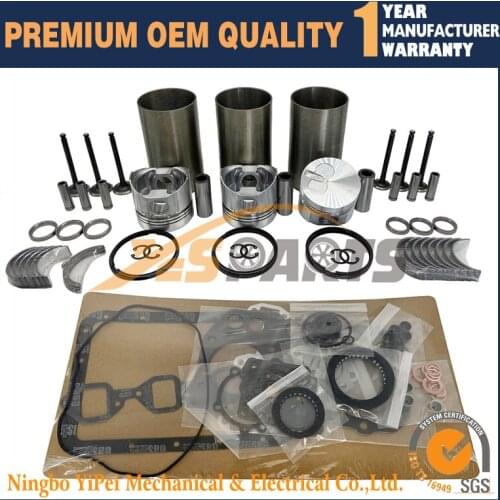 3TNA72 3TNA72L overhaul rebuild kit for Yanmar engine Kobelco SK15SR excavator