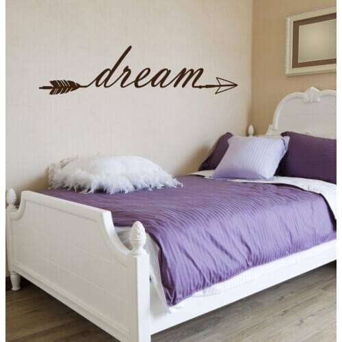 Creative Dream Arrow Pattern Wall Stickers Vinyl Removable Wall Decal For Kids Room Girls Bedroom DIY Home Decor Interior SYY920