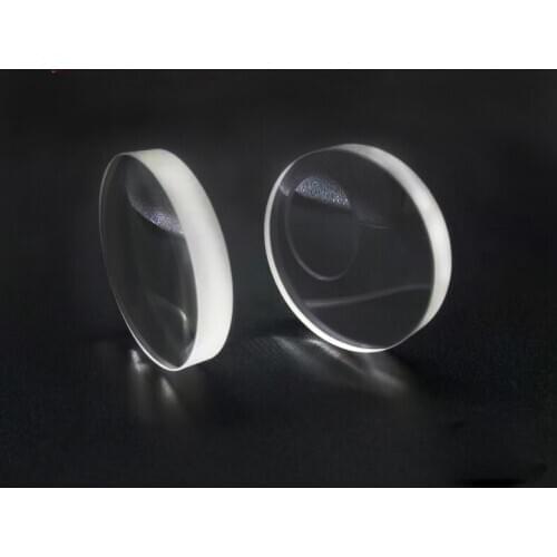 Laser Lens, Quartz Focusing Lens, Cutting Machine, Welding Machine, Engraving Machine, Optical Glass, Flat Convex, Transparent