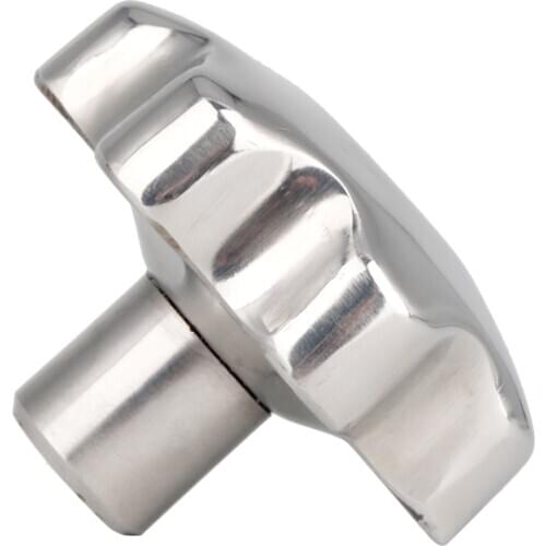 MSM M6/8/10/12/14/16mm Stainless Steel 304 Female Thread Star Knob Handles Plum Handwheel Star Shaped Through Hole Clamping Nuts