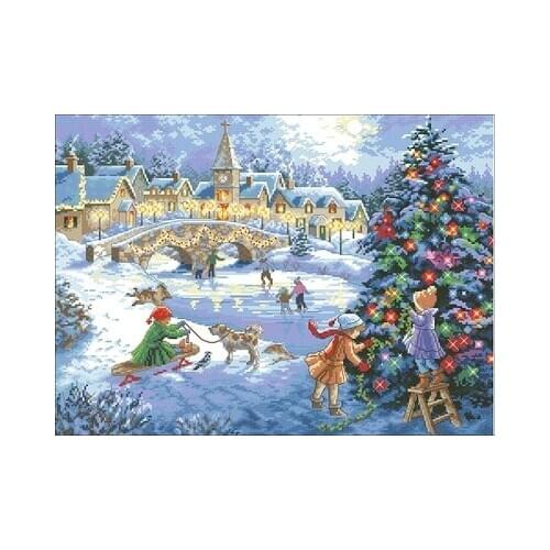 22-DIM_70-08919 Counted Cross Stitch 11CT 14CT 18CT DIY Cross Stitch Kits Embroidery Needlework Sets