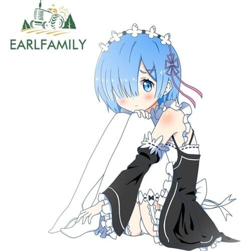 EARLFAMILY 13cm x 11cm for Rem Re Car Stickers Waterproof Vinyl Decals Simple Occlusion Scratch Laptop Surfboard Decor Car Label