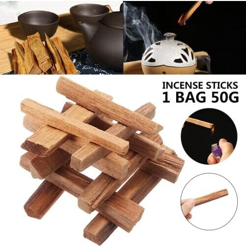 Irregular Sandalwood Incense Sticks 7CM Aromatic Fragrance Sandal Chip Stick 50g For Home Temple Yoga Aromatherapy Meditation