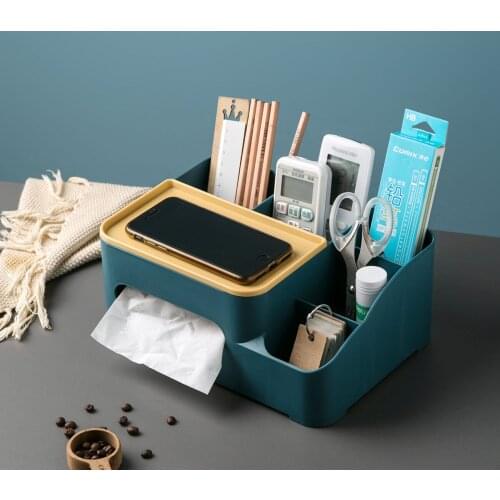 Nordic Minimalist Creative Multifunctional Tissue Box Pumping Box Remote Control Storage Box Home Living Room Decor