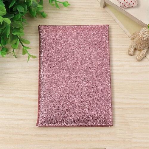 Luxury Solid Passport Cover for Women Travel Passport Case Leather Pink Cute Passport Wallet Purse Girl Passport Holder