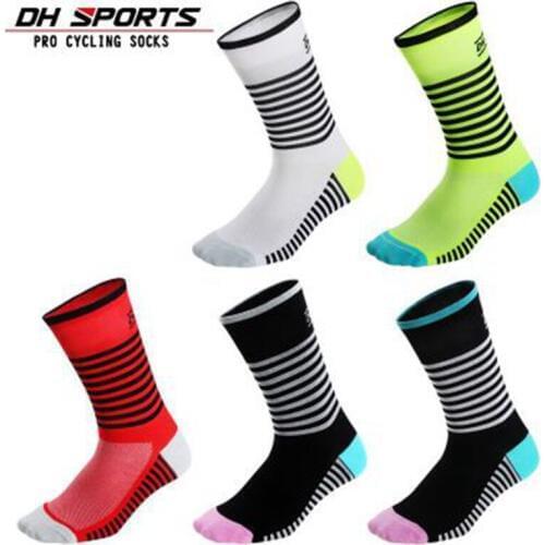 DH SPORTS Professional Brand Cycling Socks Protect Feet Breathable Sock Outdoor Road Bike Nylon Racing Socks Bicycle Sport Socks