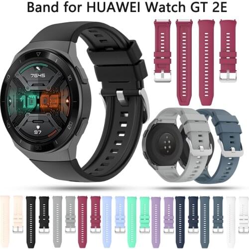 New Official Style Soft Silicone Band Strap For HUAWEI WATCH GT 2e smart watch Wristband Replaceable Bracelet For huawei gt 2e