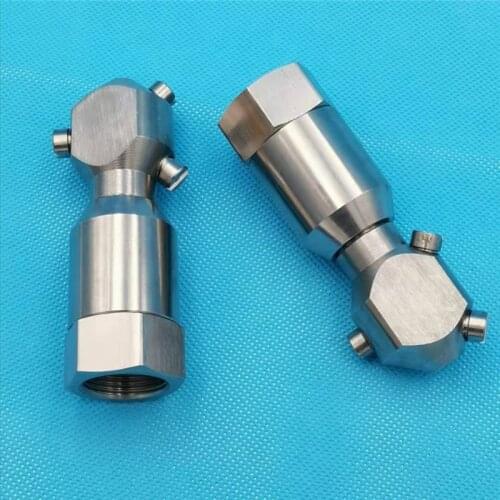 Self-rotary 360 degree flat fan spray head tank cleaning nozzle,industrial/livestock farm bottle washing nozzle