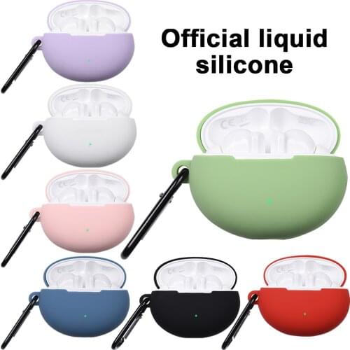 Silicone Earphone Cover Case For Huawei Freebuds 4i Headset Protector Shell Headphone Case For Freebuds 4i Case With Hook