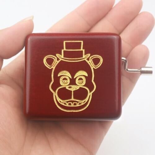 Sinzyo Carved wooden hand crank Chanson Du Toreador Music Box Red Carved Mechanism Gift for Christmas/Birthday