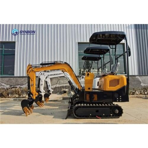 SYNBON 1Ton Hydraulic Mini Crawler Excavator Small Digger Farm Machine